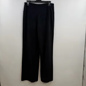 SPANX Go With The Flow Pants M Black High Rise Wide Leg Pull On Stretch thumbnail 3