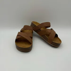 New. Brown Sandals for Women – Soft Cushioned Soles, Casual Warm Weather Wear thumbnail 4