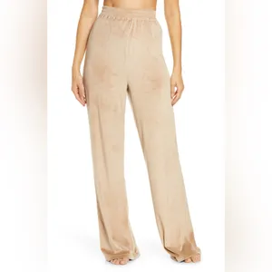 SKIMS Velour Wide Leg Pants in Honey thumbnail 2
