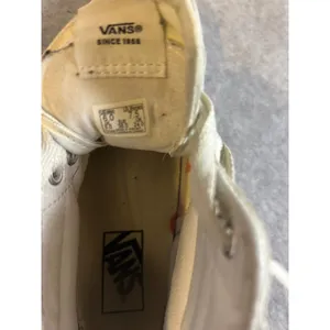 Vans Sk8-Hi‎ High Top Sneakers White Orange Splatter Women 7.5 Men 6.0 thumbnail 5