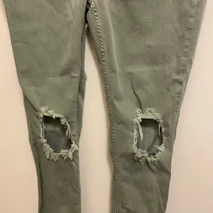 Free People Womens Jeans Size 29 30” Sage Green 61855-16515125 Distressed 30x26 thumbnail 3