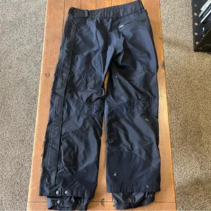 LL Bean Womens Black Gore-Tex Nylon Shell Snow Ski Pants thumbnail 2