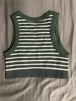 Offline by aerie Green Striped Seamless Tank Size M thumbnail 3