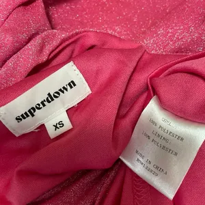 Superdown Women's Pink Sleeveless Metallic One Shoulder Bodycon Mini Dress Sz XS thumbnail 4