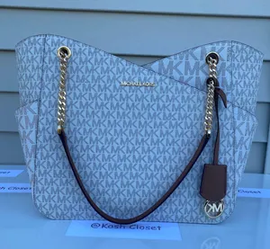 Michael Kors Jet Set Travel Large X Chain Shoulder Tote -Vanilla thumbnail 1