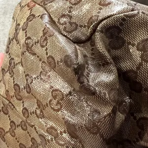 Gucci Hysteria Beige and BrownCrystal Large GG Water-resistant Shoulder Bag thumbnail 13