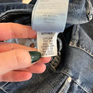 Mother Denim The Looker Crop Jeans in On the‎ Edge Size 25 thumbnail 10