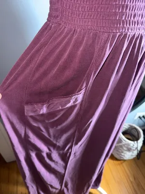 Saturday Sunday by Anthropologie Smocked Strap Jumpsuit/Romper thumbnail 4