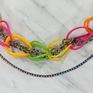 Rainbow Multi Strand Chain Pants Chain Wallet Chain 19" Chunky ✨ thumbnail 4