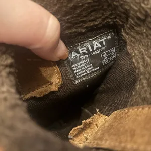 Ariat Fleece Fur Chukka Boots Cowboy Western Genuine Leather Suede Size 7.5 thumbnail 6