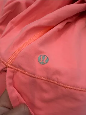 Lululemon Run Warm-Up Crewneck Pullover Coral Pink Size 8 Long Sleeve - C11-632 thumbnail 6
