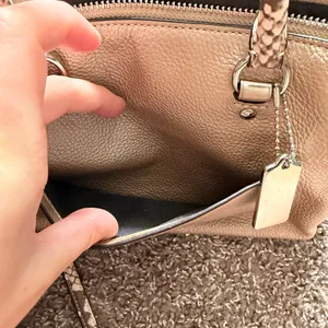 Coach Mini Emma Satchel S38877 Rose Gold Metallic Crossbody thumbnail 6