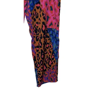 Joh Women's‎ Pants Wess Animal Print Charmeuse Relaxed Fit Colorful Sz. XS NWT thumbnail 2