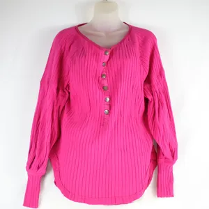 Free People Movement Pink Long Sleeve Button Up Shirt Top Size Womens Size XS thumbnail 1