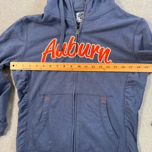 Auburn Tigers Campus Drive Women's Small Full Zip Hoodie Sweatshirt Side Ruched thumbnail 6