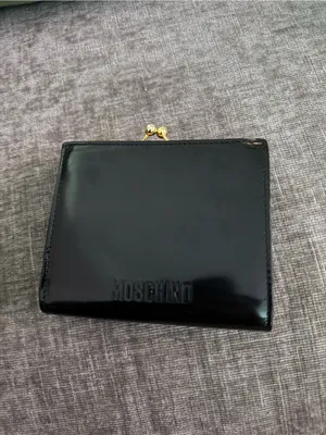 VINTAGE Moschino • Wallet • Leather • Tri Fold • Kiss Lock Coin Slot • Heart thumbnail 9
