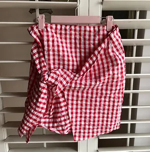 Bimba y Lola Red Plaid Skirt sz 40(S) thumbnail 1