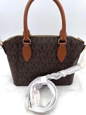 Michael Kors Brown Medium Satchel Gold Hardware & Dual Handles thumbnail 5