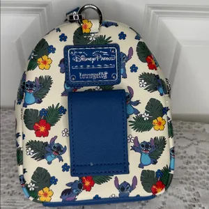 NWOT Disney Parks LOUNGE FLY mini stitch & lilo wristlet Fanny pack backpack thumbnail 2