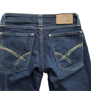Devinbirds by Nudie Dark Wash Low Rise Birds Bootcut Dry Denim Jeans Size 27 thumbnail 10