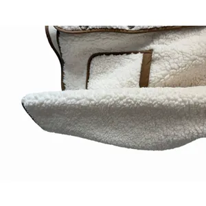 J Crew Faux Sherpa Barn Jacket Ivory Women's Size Large‎ thumbnail 8