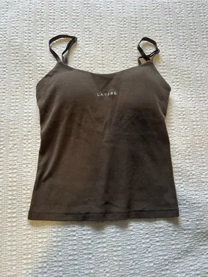 Layere Organic Cotton Espresso Brown Cami thumbnail 2