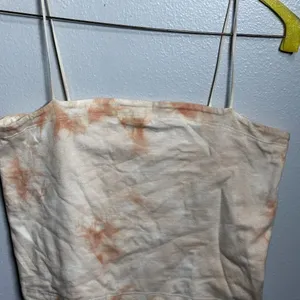 American Eagle Women Orange Tie Dye Crop‎ Top Size Large. thumbnail 3