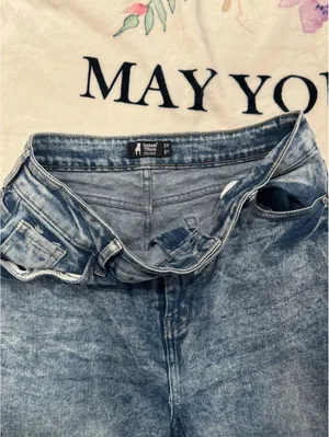 Cuidado con el Perro dark blue baggy high-rise jeans, Size 10. thumbnail 7