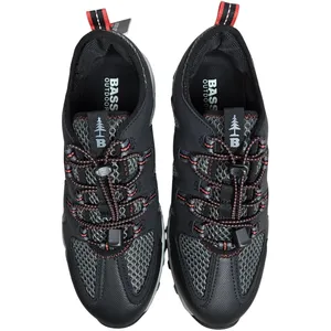 Bass Outdoor‎ Aqua Mesh Trail Water Shoes Women's 10M Black Red Lace Up thumbnail 2