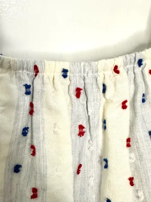 LOFT Swiss Dot Button Front Strappy Midi Dress White 10 Cotton thumbnail 7