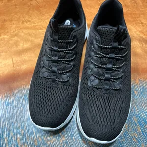 Skechers Memory Foam Mesh Slip on Sneakers black white washable size 8.5 thumbnail 5