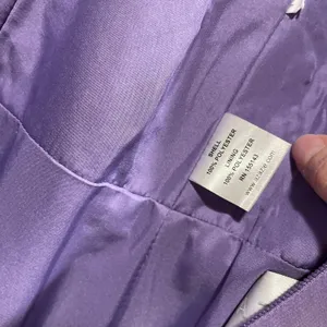 Beautiful Azazie lavender mermaid mesh textured top maxi dress fairy thumbnail 5