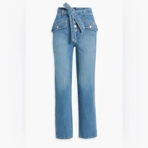 Veronica Beard Rinley High Rise Cropped Jeans Durango Wash 24 thumbnail 2