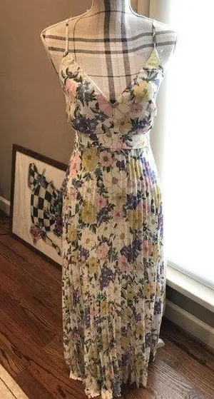 Floral Maxi Dress Purple thumbnail 1