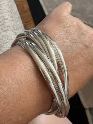 Silver bangle bracelet set NWOT thumbnail 3