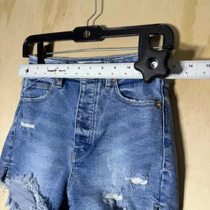 We The‎ Free by Free People Denim Shorts Women’s Size 24 Distressed Cutoff thumbnail 3