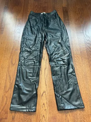 Abercrombie Leather Pants 90s Staright Curve Love thumbnail 1