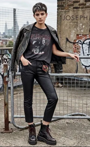 Joseph Israel women’s lamb leather skinny pants thumbnail 1