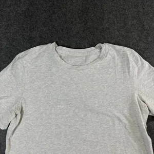 Lululemon Womens Light Gray Heather Short Sleeve Athletic Crew Neck Tee Top thumbnail 7