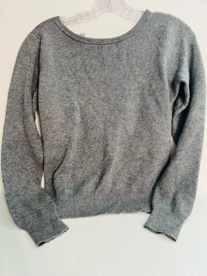 Mango Gray Pullover Crew Neck Sweater thumbnail 1