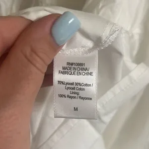 ✨YOUNG FABULOUS & BROKE White Mara Poplin Sz Medium Dress✨ thumbnail 7