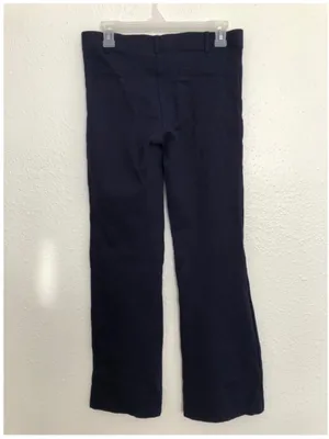 Betabrand Navy Blue flare Dress Pants Yoga Pants Medium Long work trousers thumbnail 4