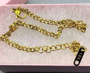 Boutique 18K gold plated chain bracelet thumbnail 1
