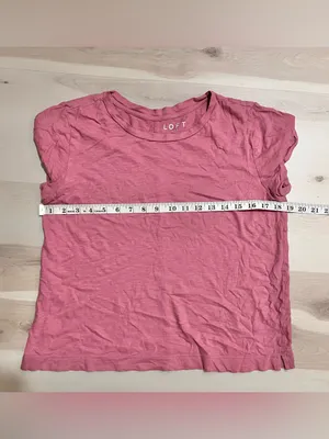 LOFT Women's Pink 100% Cotton Crewneck T-Shirt Short Sleeve Casual Top Medium thumbnail 4