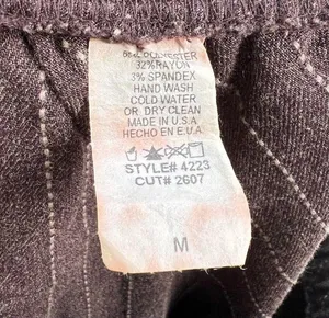 Vintage Brown Pinstripe Midi Skirt Y2K thumbnail 3