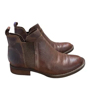 Born Women's Brenta Leather Chelsea Ankle Boots Brown Sz. 6.5 US Model BR0012106 thumbnail 4