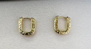 Small Geometric Square Hoop Earrings for Women thumbnail 1