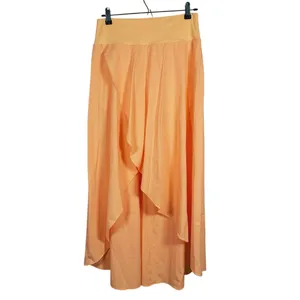 Halara Breezeful High Low Ruffle Maxi Skirt Size Medium Peach Orange Asymmetric thumbnail 2