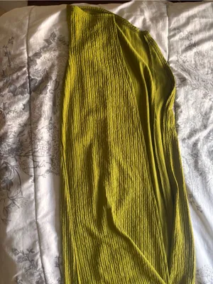 SheIn Olive Green Crinkle Halter Cutout Maxi Dress thumbnail 5