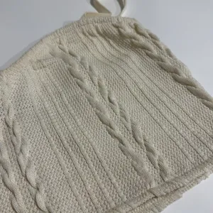 Zara Cream Ribbed  Crop Top EUC thumbnail 2